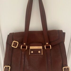Prada Brown Leather Women's Bag